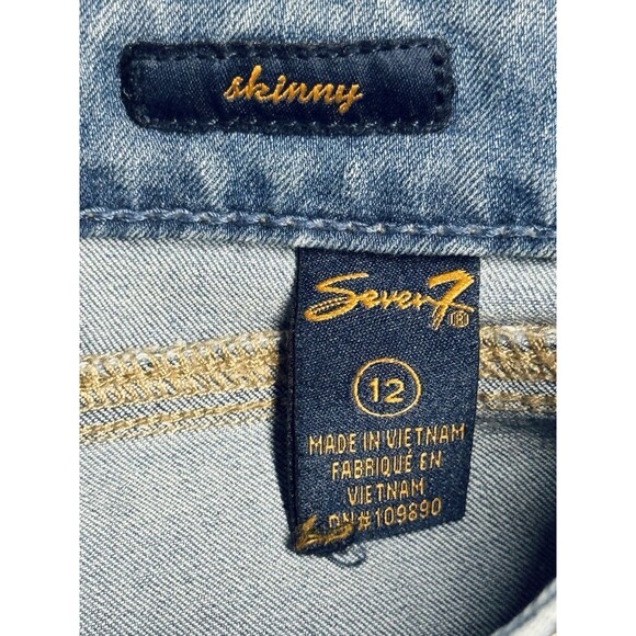 Seven 7 Skinny Crop Jeans Women’s Size 12 with Stretch - Picture 5 of 7